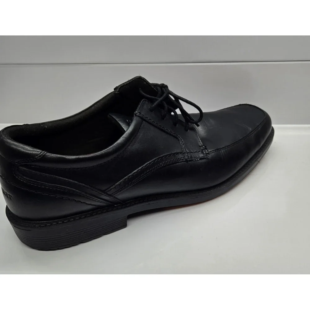 Rockport TruTech Mens Black Leather Square Toe Oxford Dress Shoes A13013 Size 15